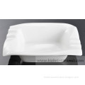 super pure plain white 5'' 6'' 7'' rectangular bowl